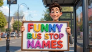 funny bus stop names