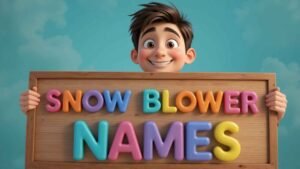 funny snow blower names