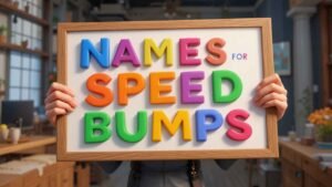 names for speed bumps