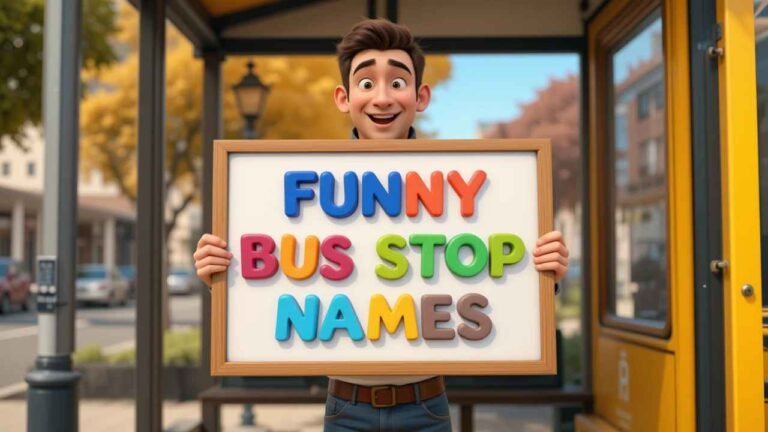 funny bus stop names
