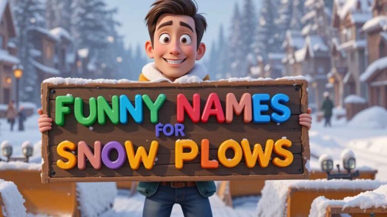 funny names for snow plows