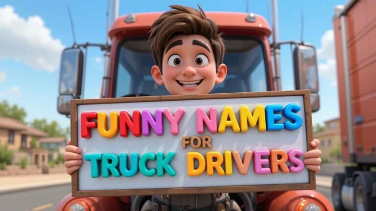 funny names for truck drivers