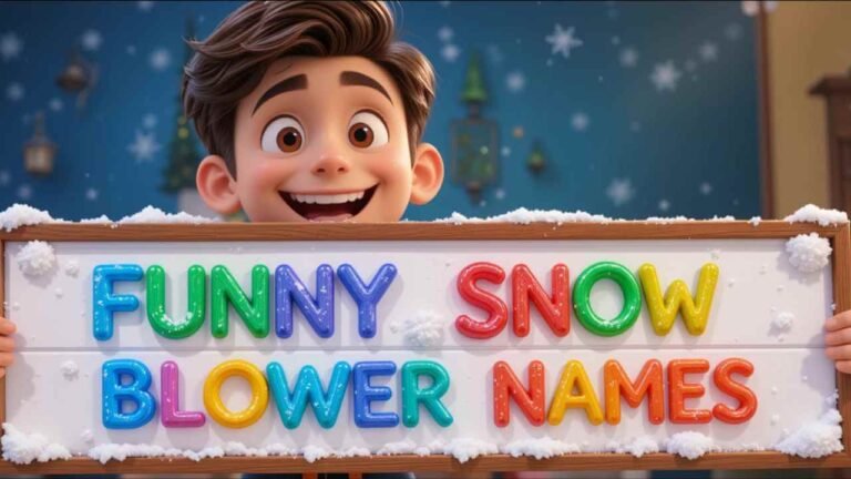 funny snow blower names