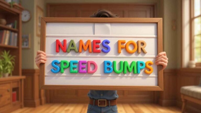 names for speed bumps
